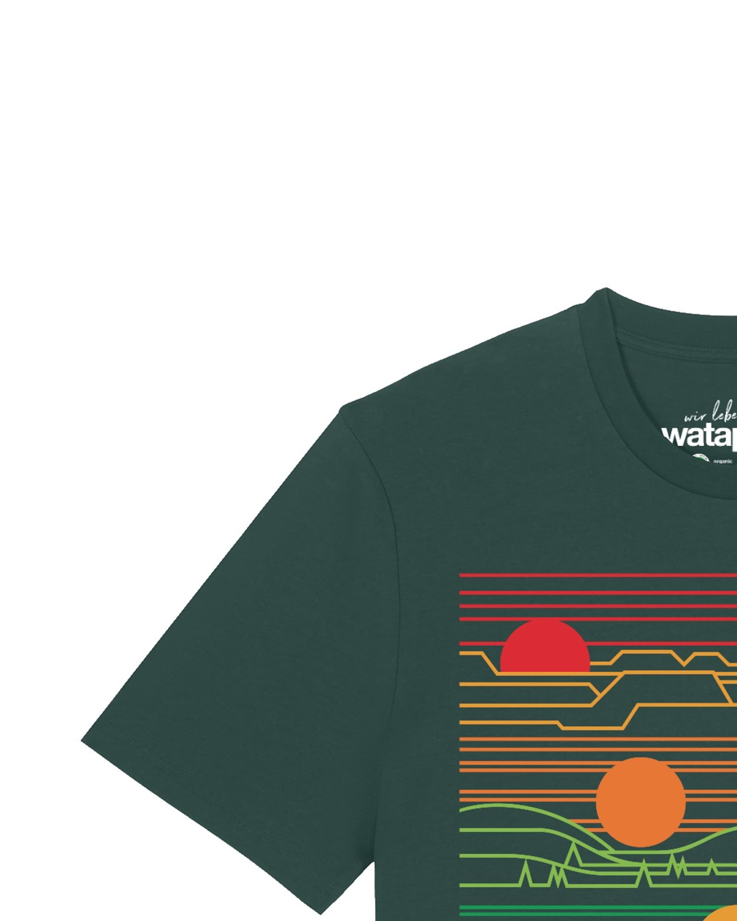 T-Shirt 'Sun And Moon' Watapparel en vert