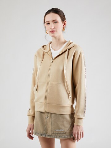 GUESS Bluza rozpinana w kolorze beżowy: przód