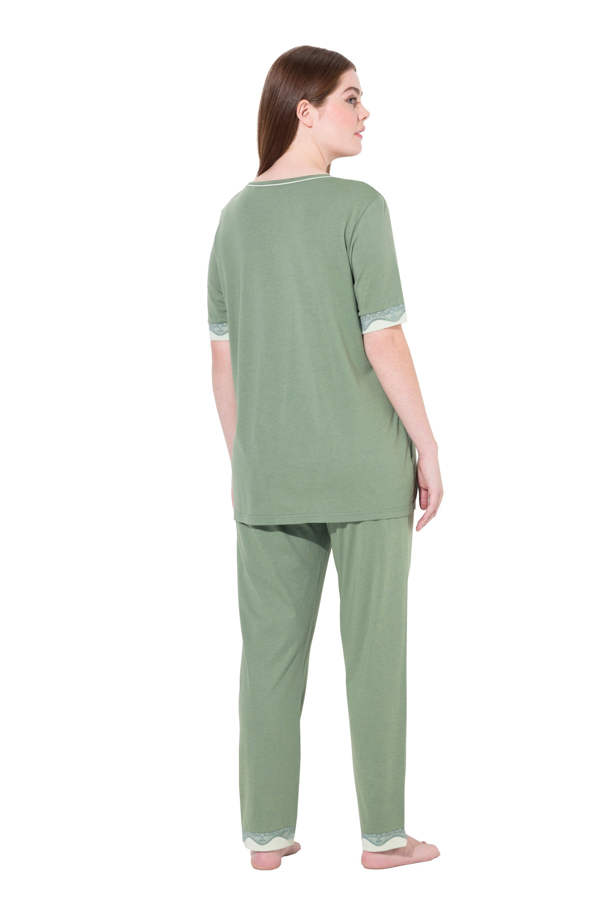 Ulla Popken Pyjama in Groen