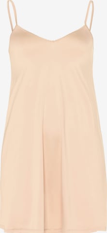 Hanro Negligee ' Satin Deluxe ' in Beige: front