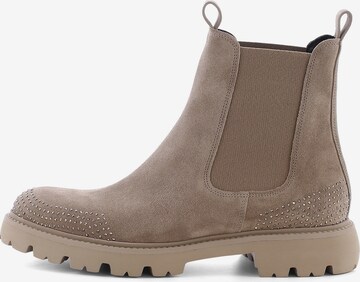 Kennel & Schmenger Chelsea Boots 'PRINT' in Beige: front