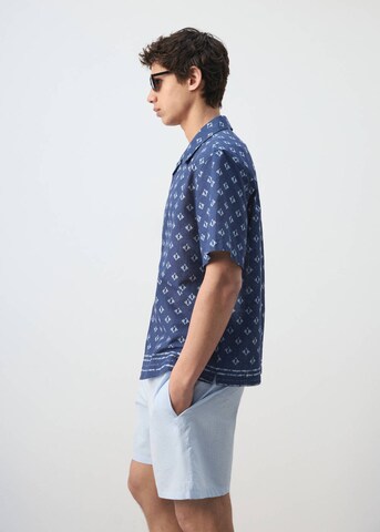 MANGO MAN Regular fit Button Up Shirt 'Comino' in Blue