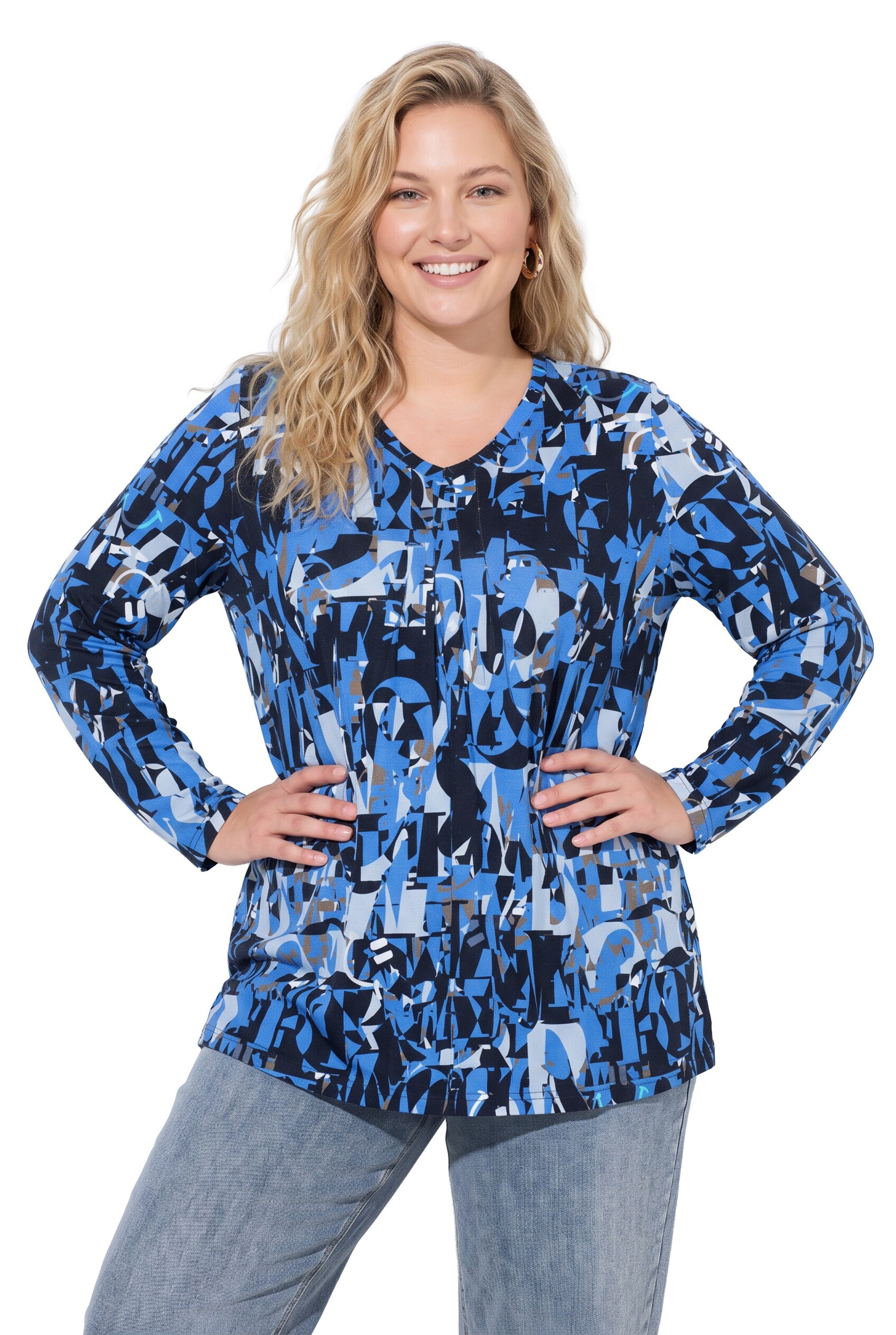 Ulla Popken Shirt in Blue: front