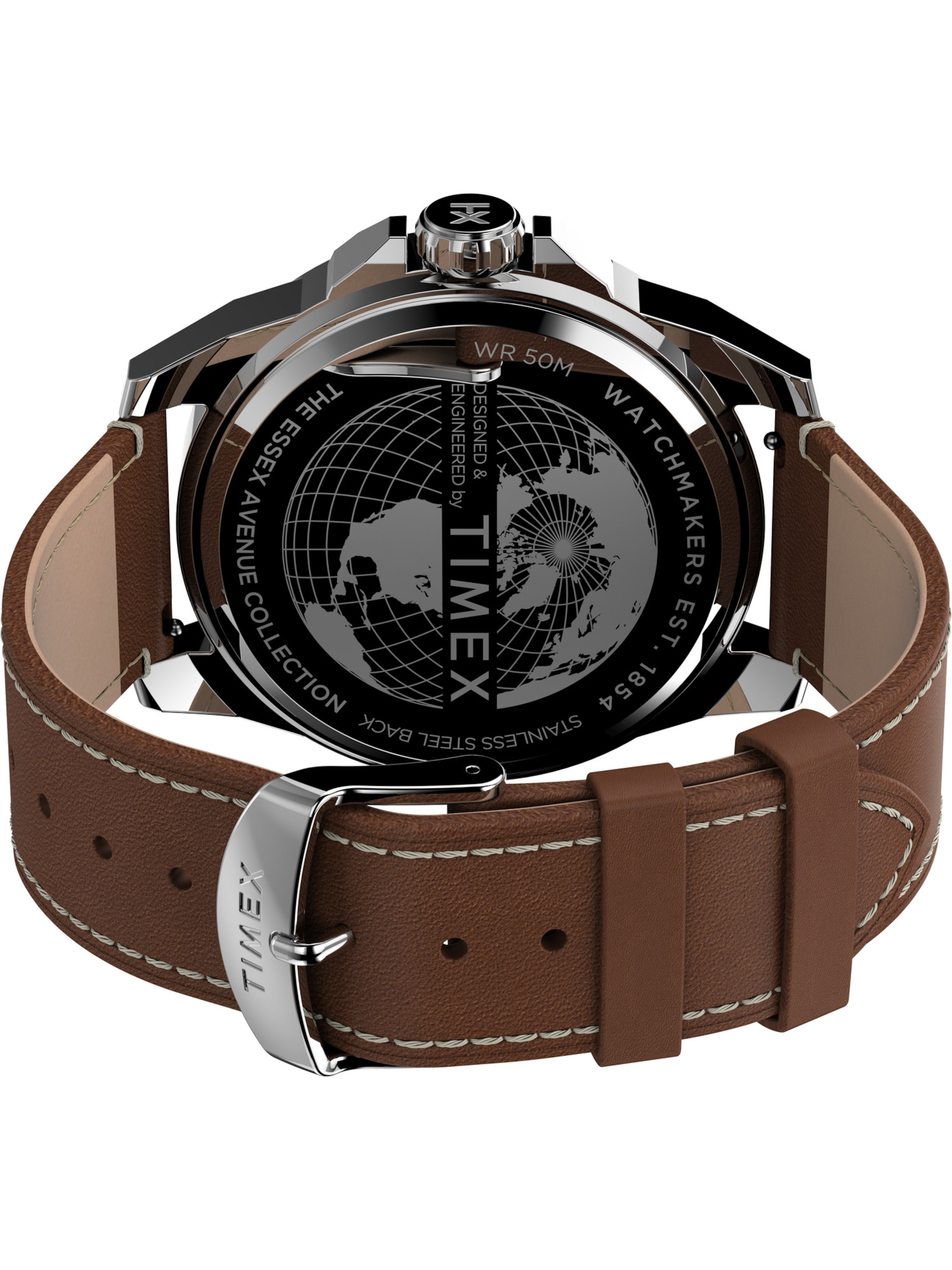 Orologio analogico 'Essex Avenue' di TIMEX in marrone