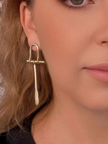 Gloria Mago Ohrringe‌‌‌‌‌ in Gold: Vorderseite