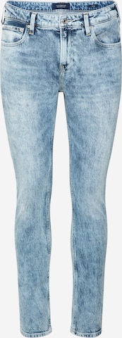 Skinny Jeans 'Timeworn' de la SCOTCH & SODA pe albastru: față