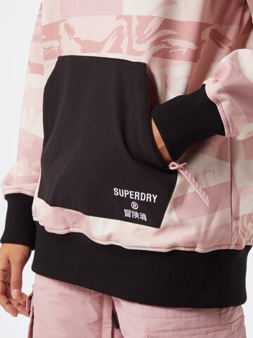 Superdry Snow Athletic Jacket in Pink