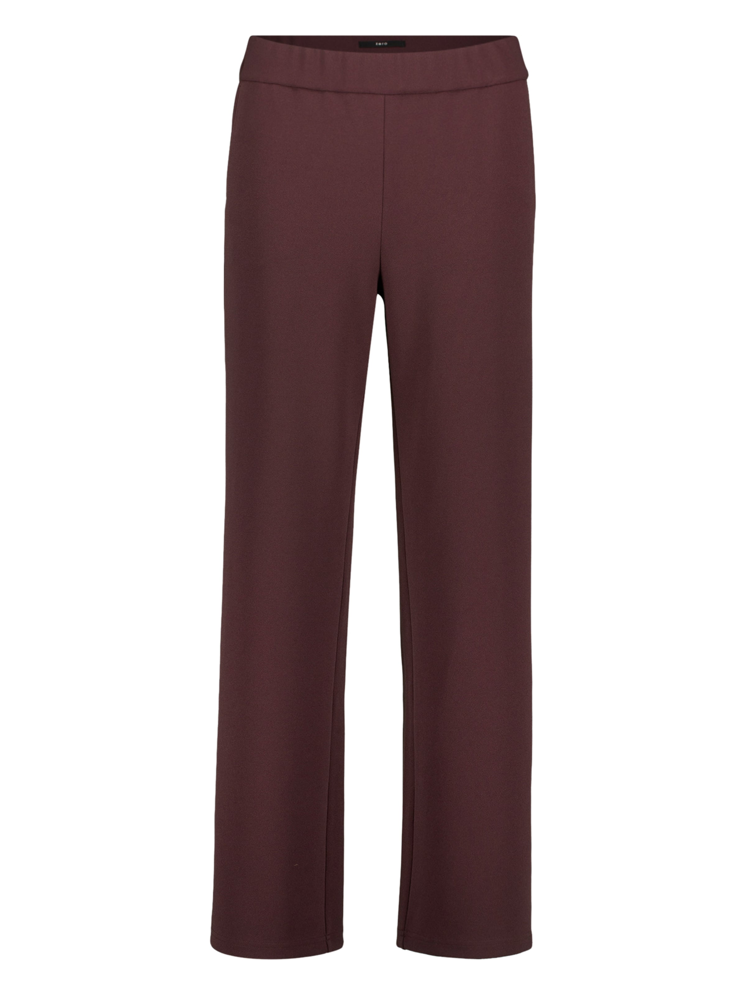 zero Flared Broek in Rood: voorkant