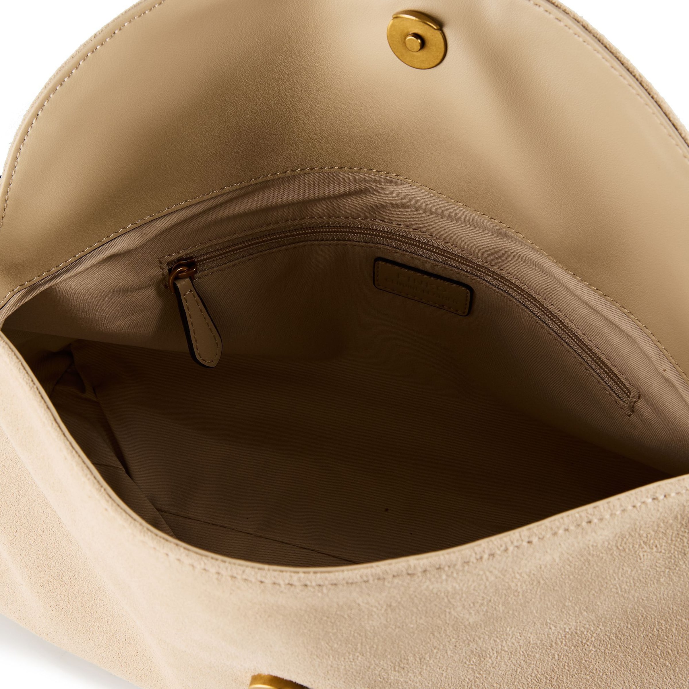 PINKO Schultertasche 'Saddle' in Beige