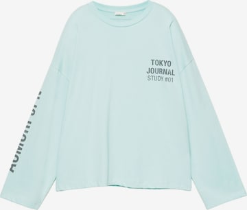 Pull&Bear Shirt in Blauw: voorkant