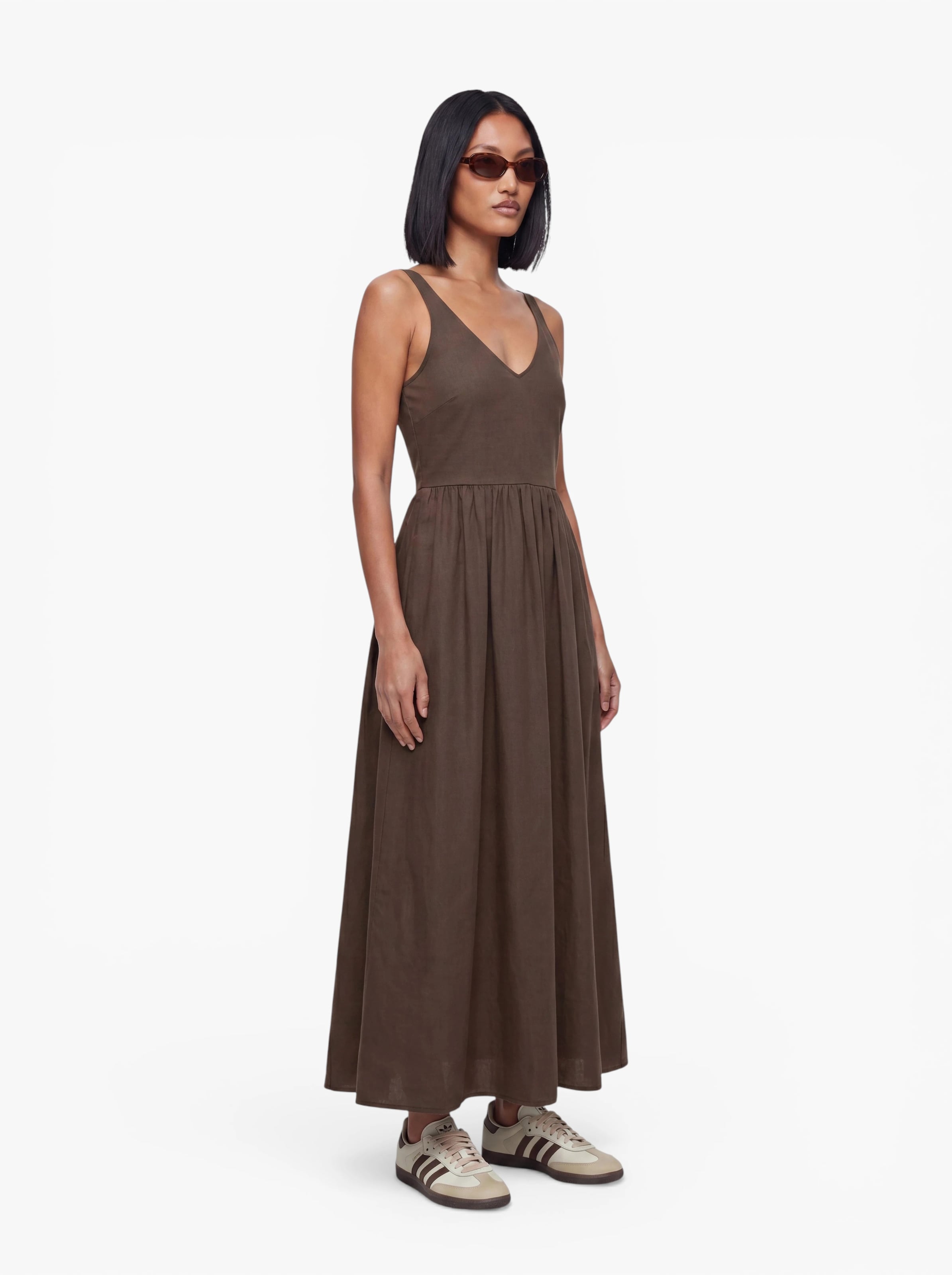 VERO MODA Dress 'VMVALLY' in Brown