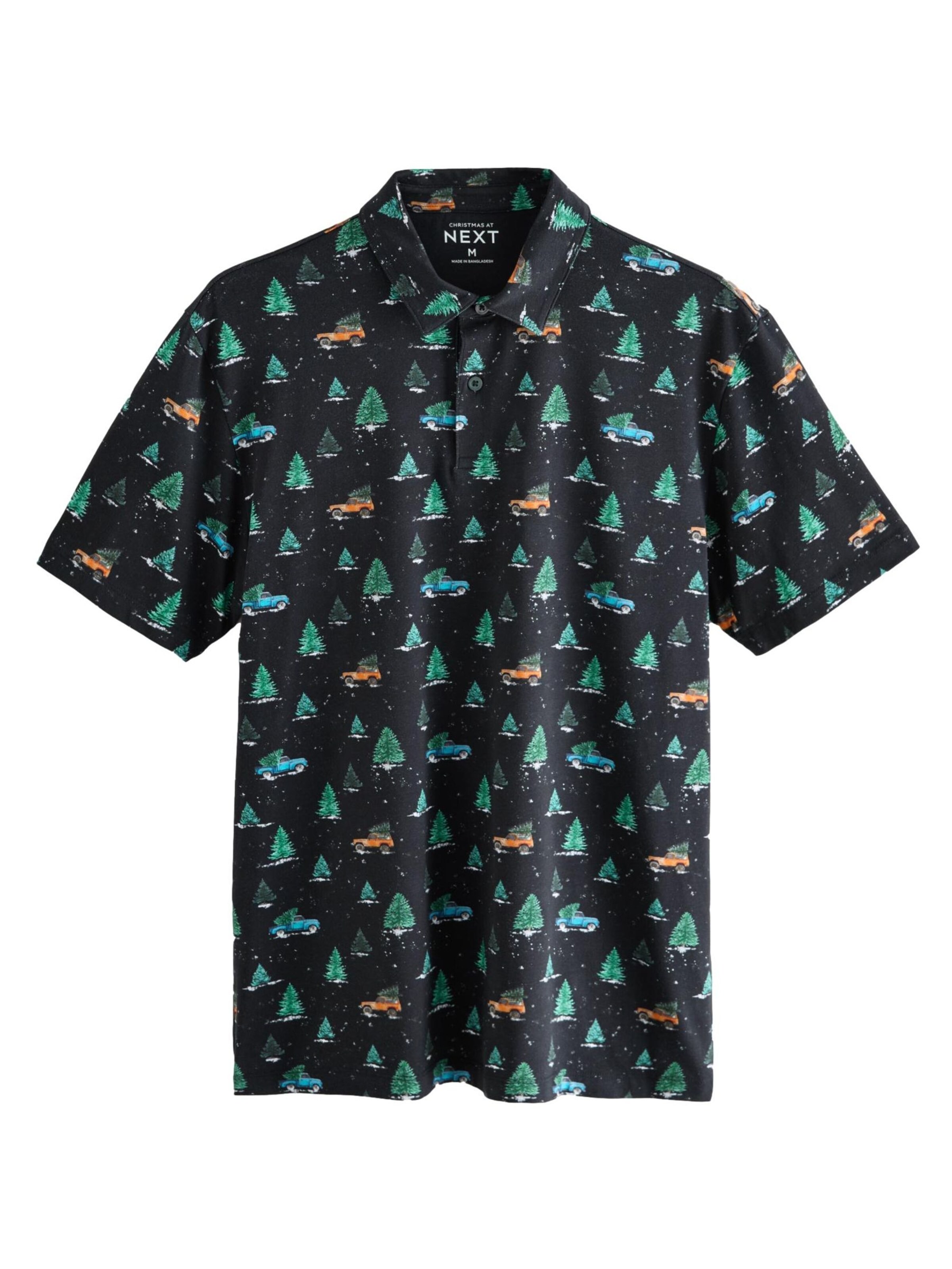 Tricou 'Christmas' de la Next pe gri: față