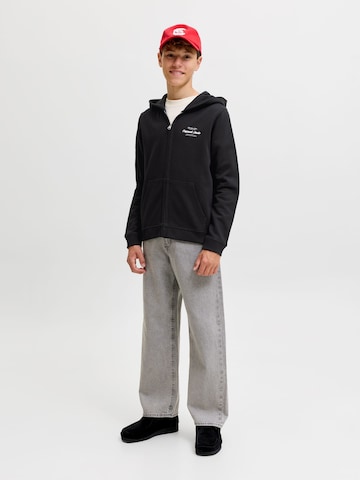 Jack & Jones Junior Sweatvest 'JORNORREBRO TYPO' in Zwart