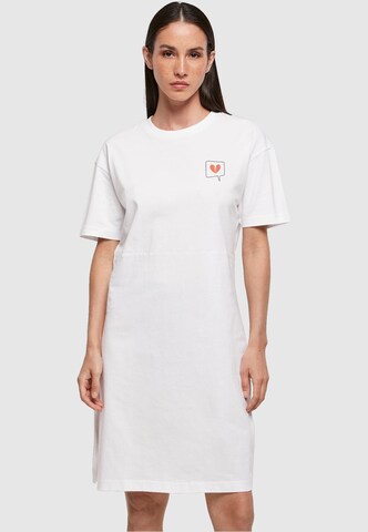 Merchcode Dress 'Heartbreak' in White: front