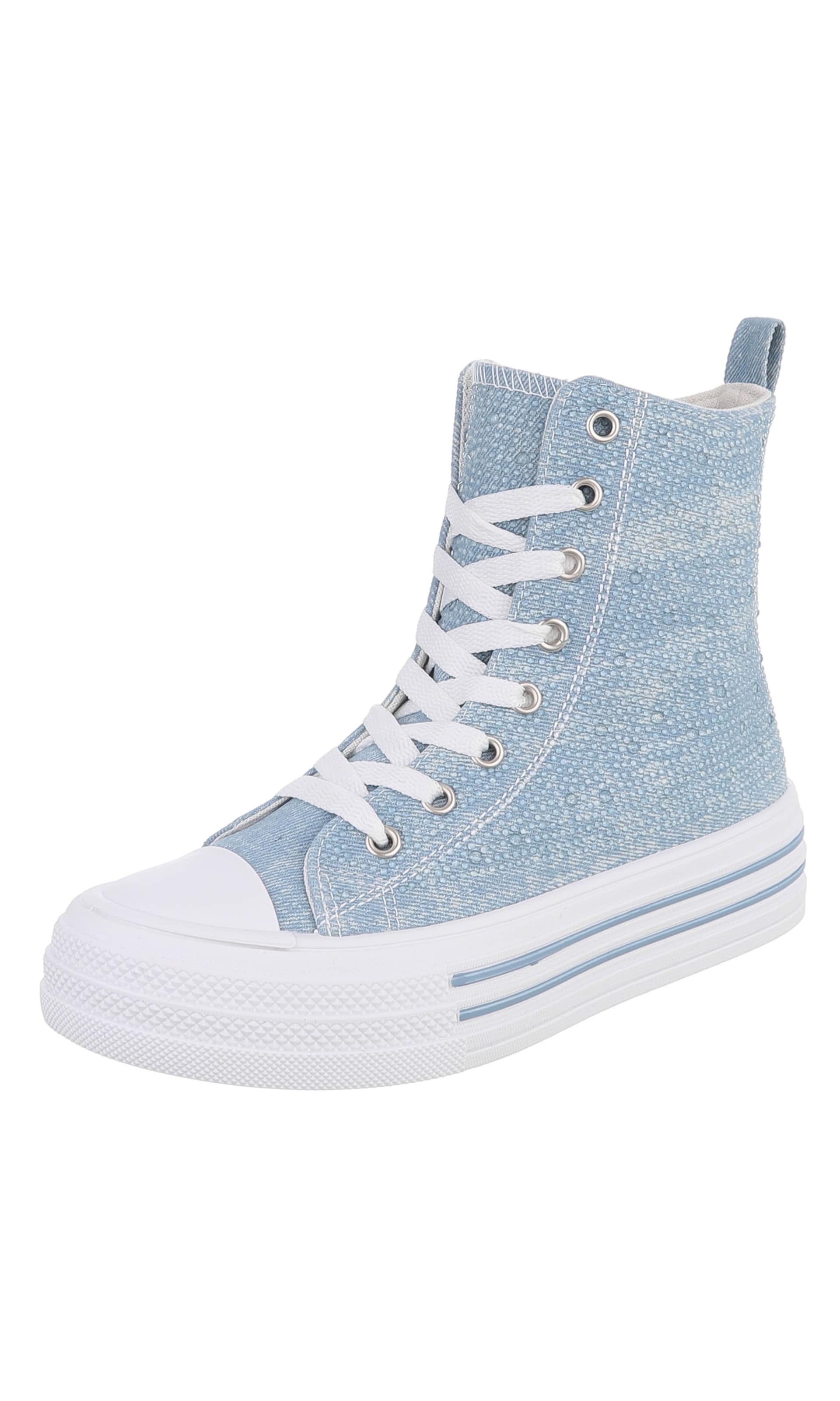 Ital-Design Sneaker in Blau: Vorderseite