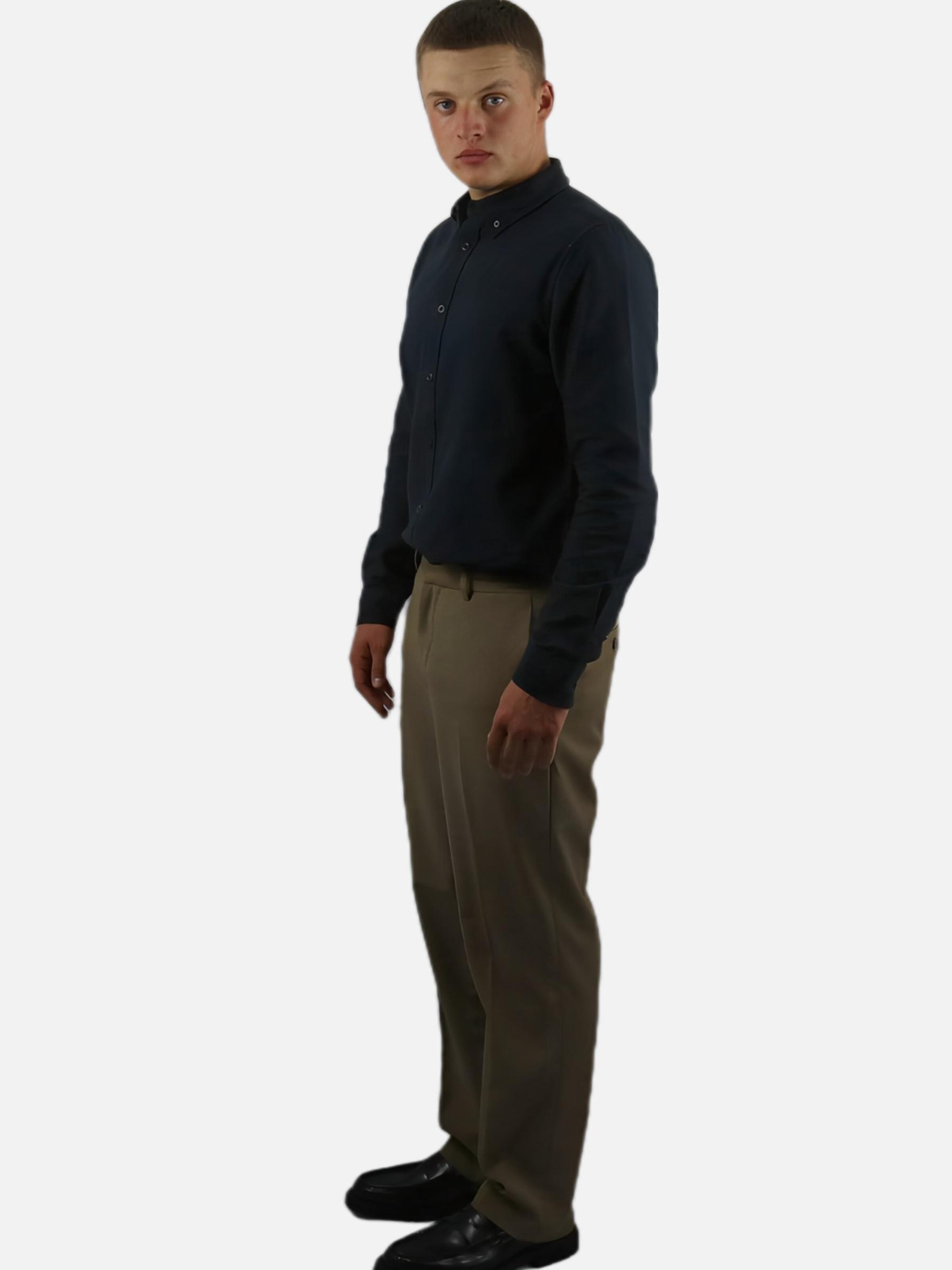 HEFTYKA Shirt 'OXFORD' in Black