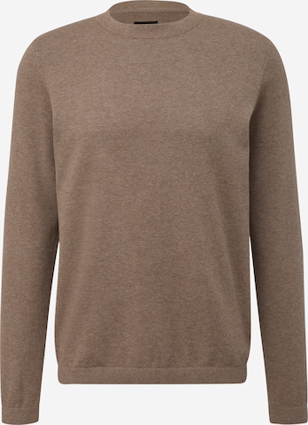 Pull-over QS en marron : devant