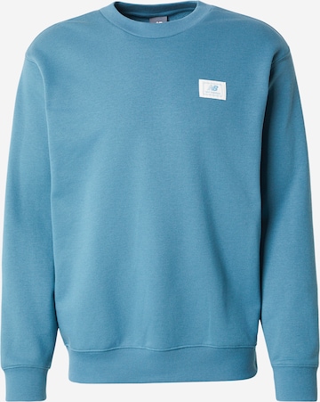 Felpa di new balance in blu: frontale