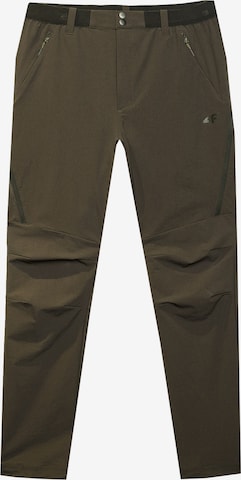 Regular Pantalon outdoor 4F en marron : devant