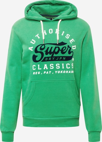 Superdry Sweatshirt in Green: front