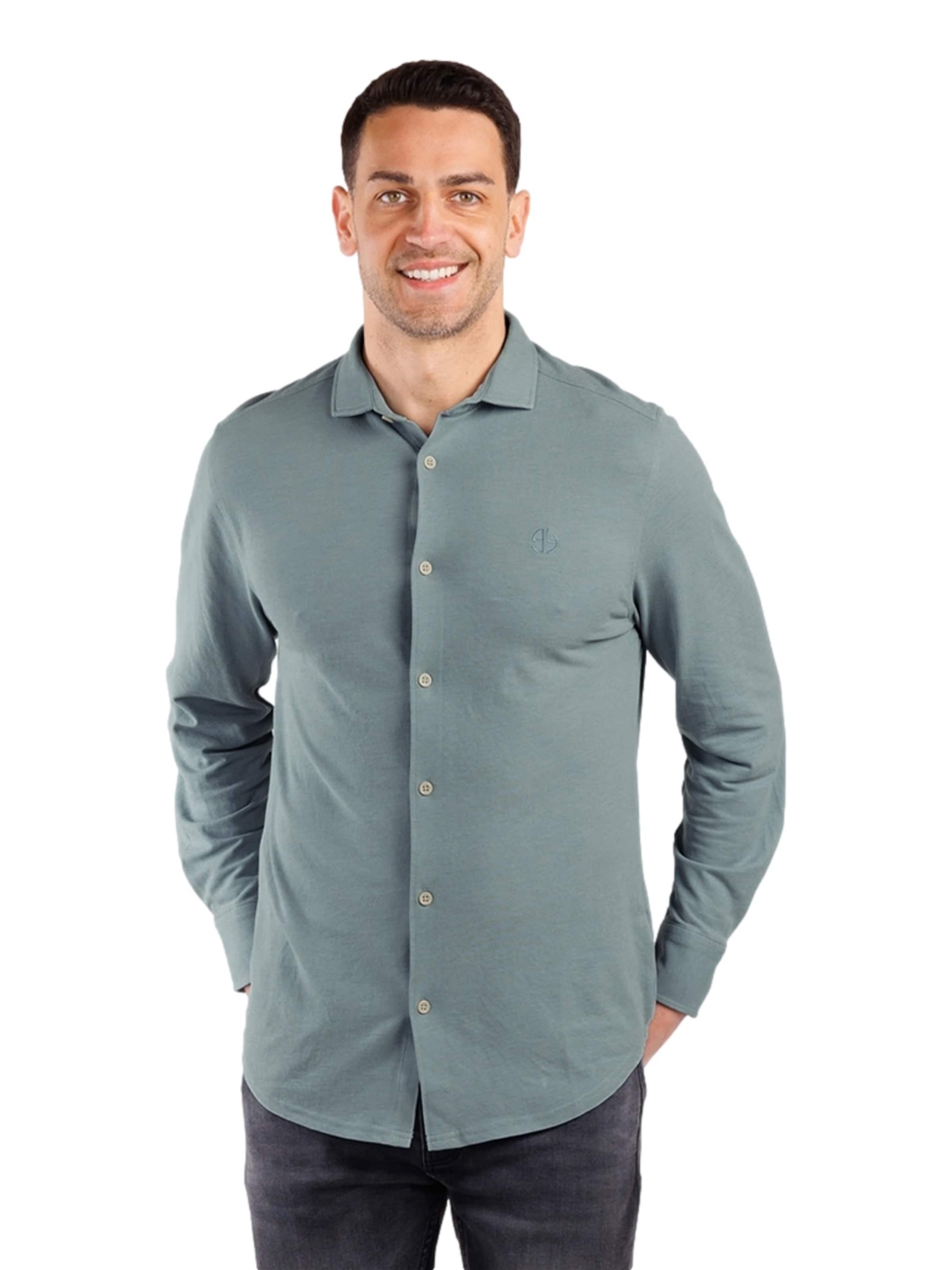 Key Largo Regular fit Overhemd 'Denmark' in Blauw: voorkant