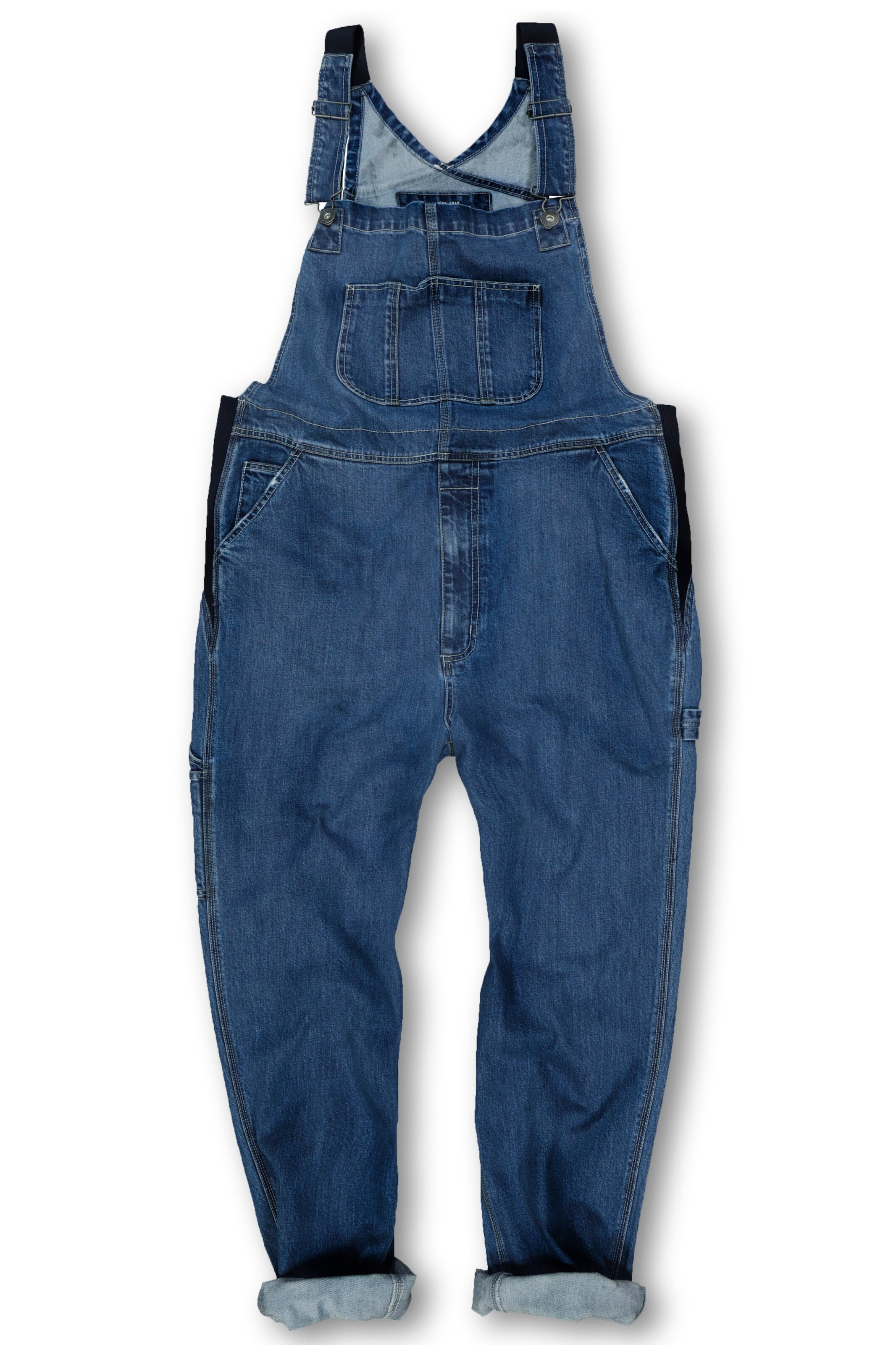 JP1880 Latzjeans in Blau: Vorderseite