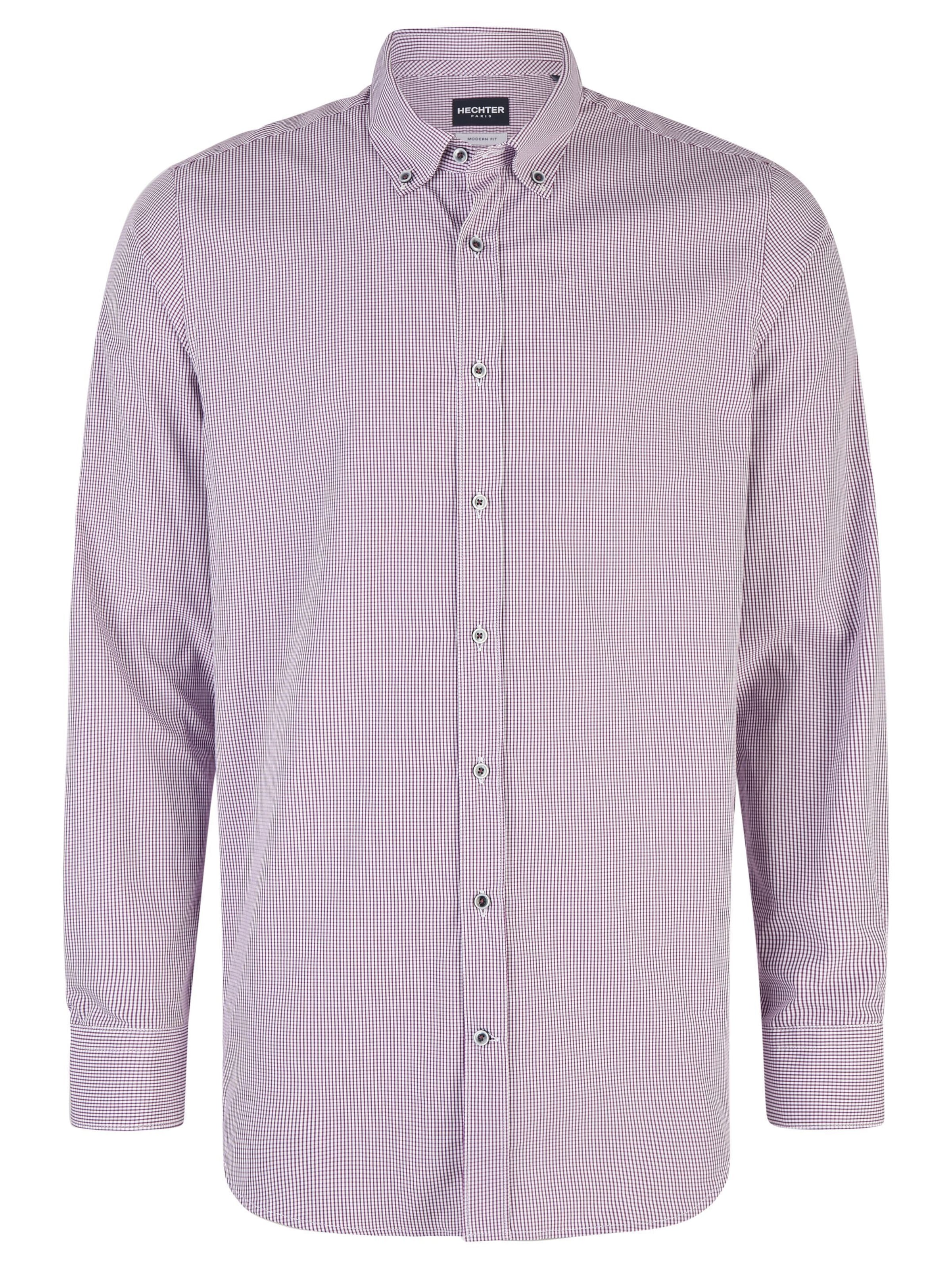 HECHTER PARIS Business shirt in Purple: front