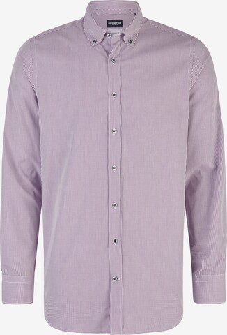 HECHTER PARIS Regular fit Business Shirt in Purple: front