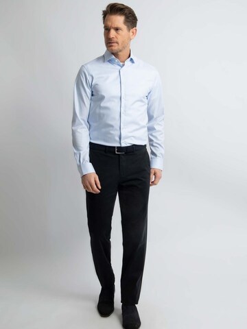 Regular Pantalon chino Steppin' out en bleu : devant