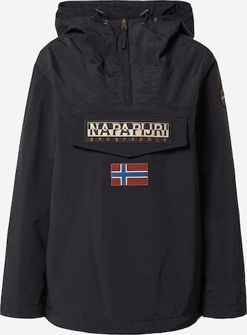 Veste mi-saison 'RAINFOREST' NAPAPIJRI en noir : devant