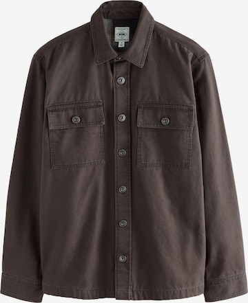 Next Regular fit Риза в кафяво: отпред