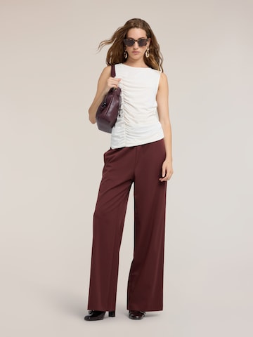 Wide Leg Pantalon MOTIVI en marron