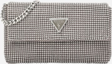 sudrabs GUESS "Clutch" stila somiņa 'Zalina': no priekšpuses