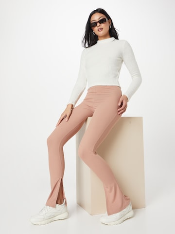 Misspap Flared Leggings in Bruin