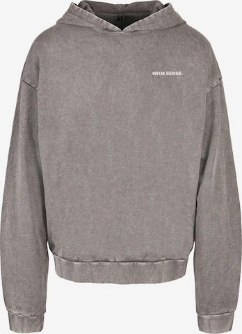 9N1M SENSE Sweatshirt 'Flower' in Grau: predná strana