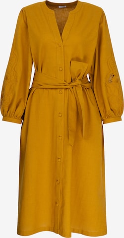 Robe 'Schwarze Rose' SEIDENSTICKER en jaune : devant