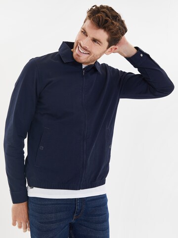 Threadbare Between-season jacket 'Scholar' in Blue: front