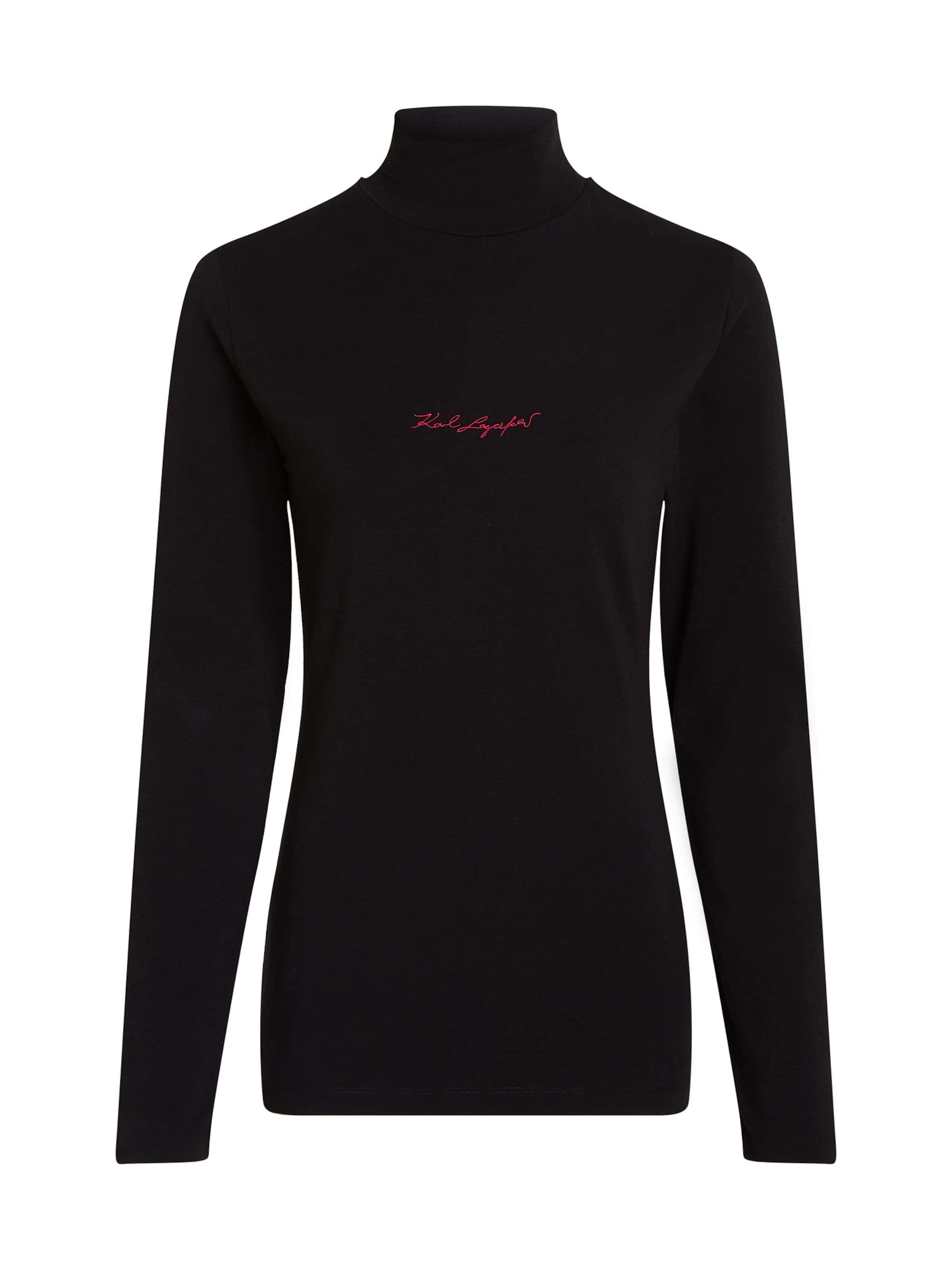 melns Karl Lagerfeld T-Krekls: no priekšpuses