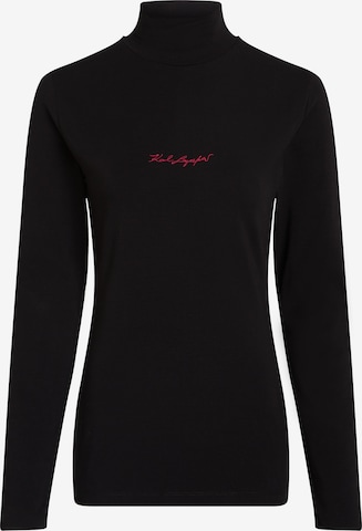 T-shirt Karl Lagerfeld en noir : devant
