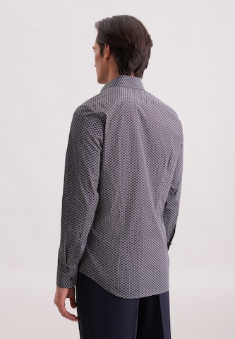 SEIDENSTICKER Super Slim Fit Businesshemd 'SMART ESSENTIALS' in Braun