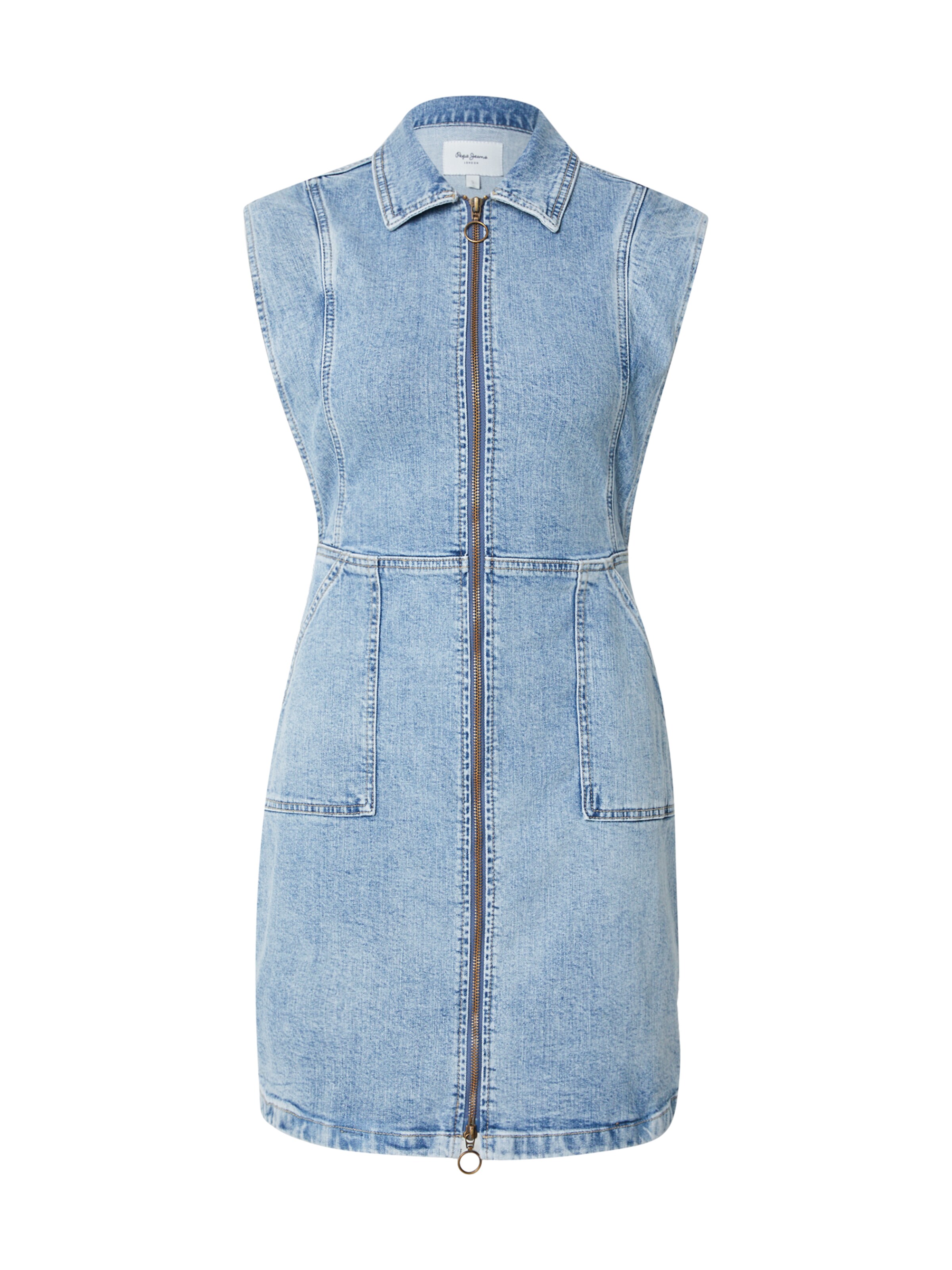 Robe Pepe Jeans en bleu : devant