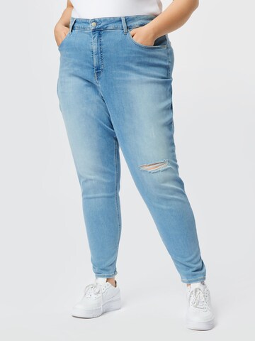 Calvin Klein Jeans Curve Skinny Jeans in Blauw: voorkant