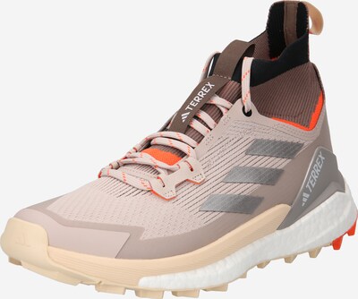 Auliniai batai 'Free Hiker 2.0' iš ADIDAS TERREX, spalva – ruda / pilka / rausvai pilka / oranžinė, Prekių apžvalga