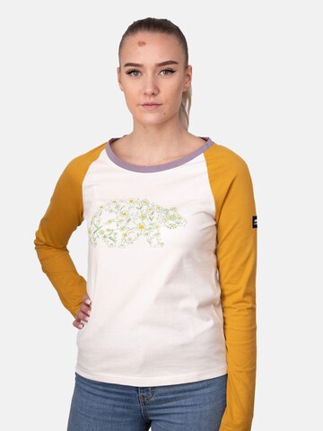 FORSBERG Sweatshirt 'zweifarbiger Longsleeve Damen' in Beige