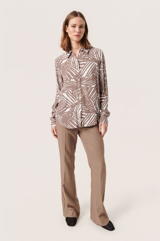 SOAKED IN LUXURY Blouse 'Marian' in Brown