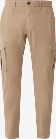 s.Oliver Tapered Cargo Pants in Beige: front