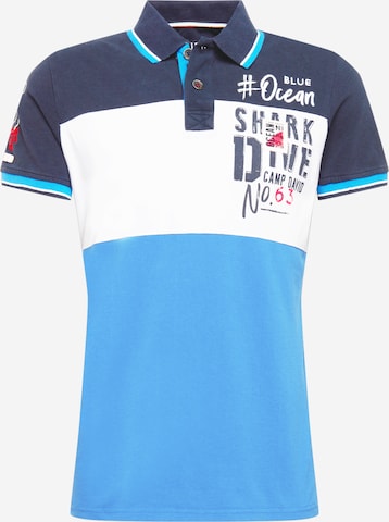 T-Shirt 'Polo 1/2' CAMP DAVID en bleu : devant