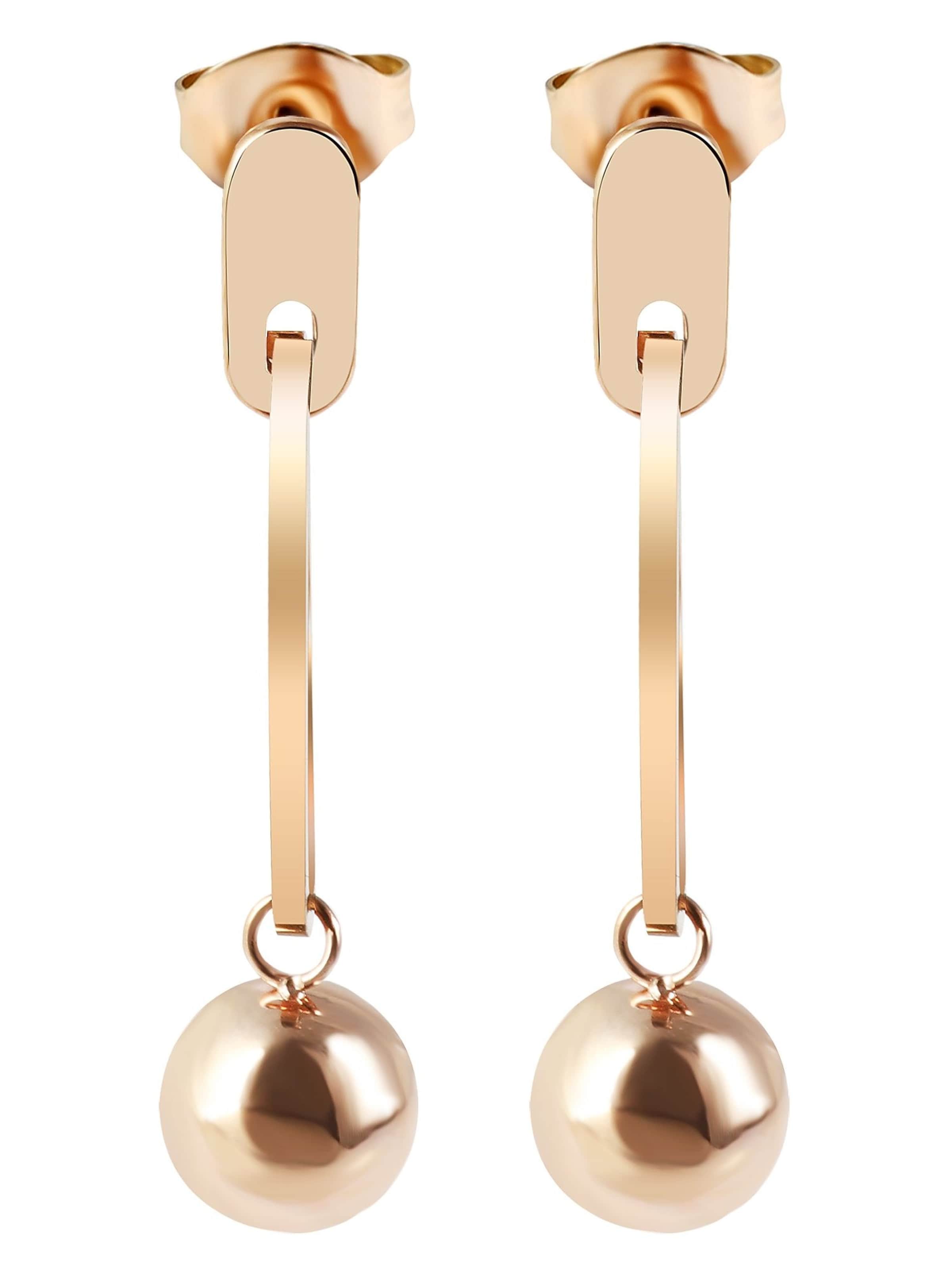 Akzent Earrings 'Mayke, hautverträglich' in Gold: front