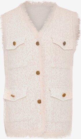 ZITHA Knitted Vest in Pink: front