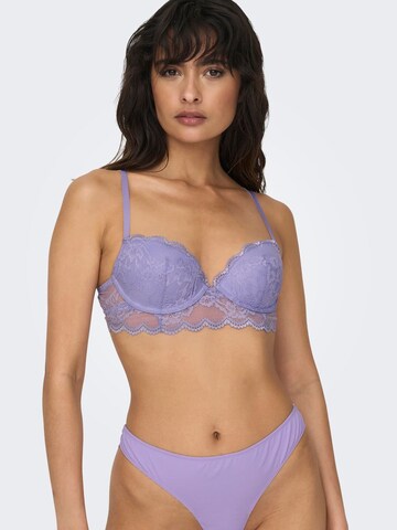 Push-up Soutien-gorge 'Sara' ONLY en violet : devant